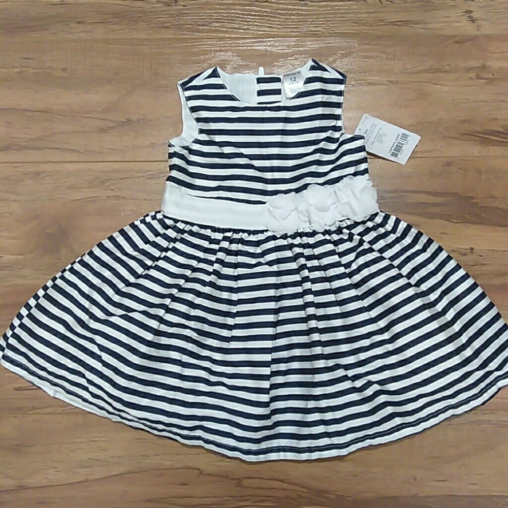 Baby Girl Carters Dress stripe flowers